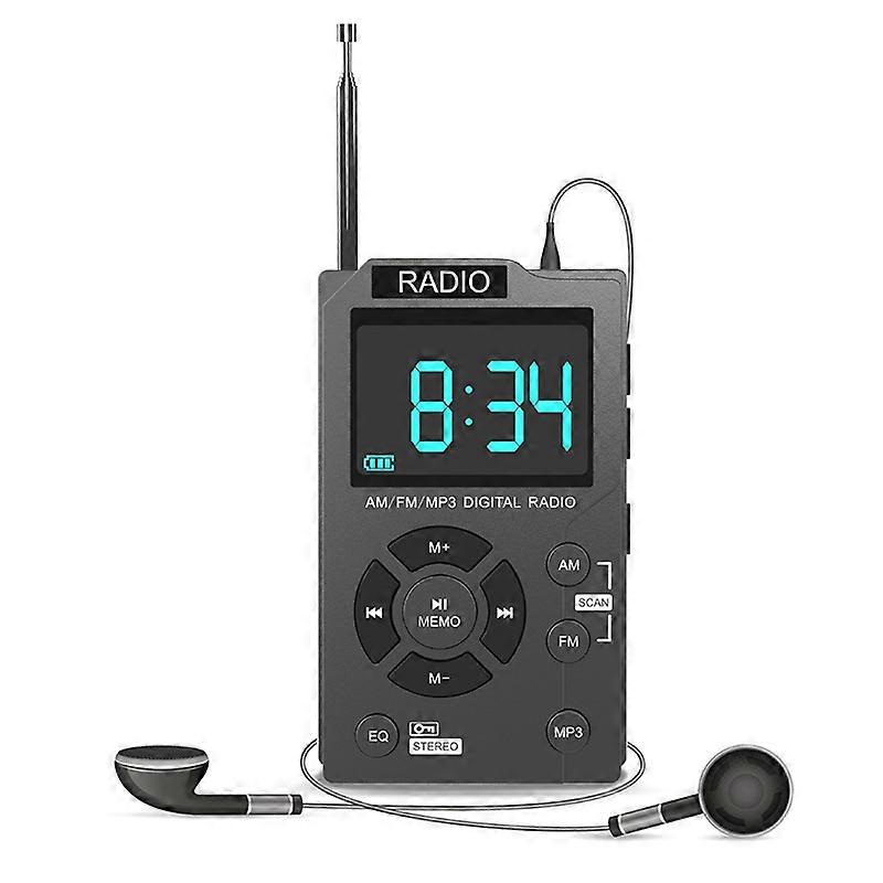 Taşınabilir Mini Radyo Cep FM Dijital Radyo Amerika