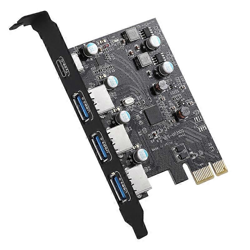 PCI-E to USB 3.0 Card Type C(1) USB A(3 ) PCI Express Expansion Card