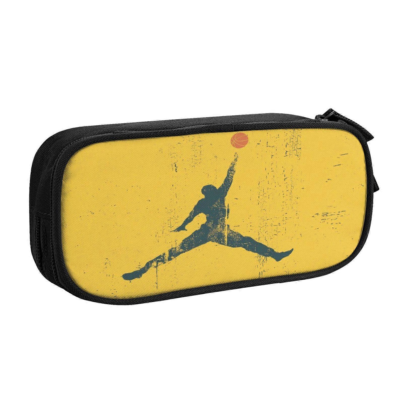 s113 Michael Jordan Pencil Case for Office &; School - Oxford Υφασμάτινη τσάντα φερμουάρ με 5 υποδοχές στυλό &; 115 τσέπες πλέγματος (προσαρμοσμένο λογότυπο) p113