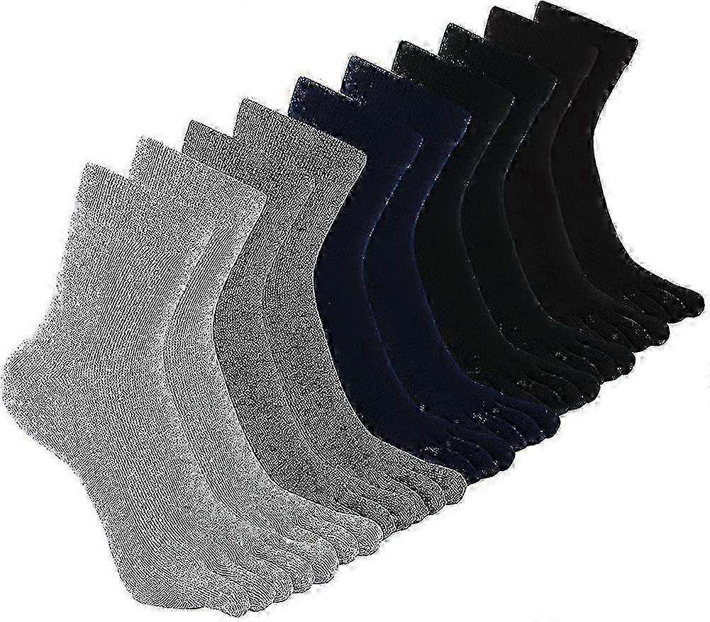 Calze da uomo Cotone Running Five Finger Crew Calze Cotone