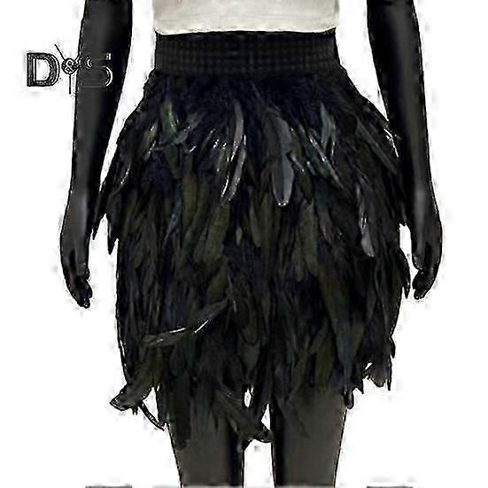Fustă scurtă Punk Gothic Mini cu design cusut manual pentru spectacol de scenă