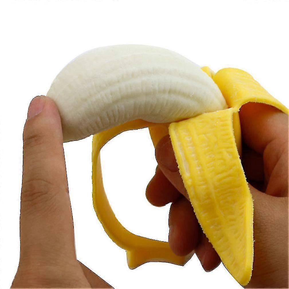 Neue Spoof Peeling Banana Squeezing Children Simulation Dekompression Entlüftung Spielzeug ES2407