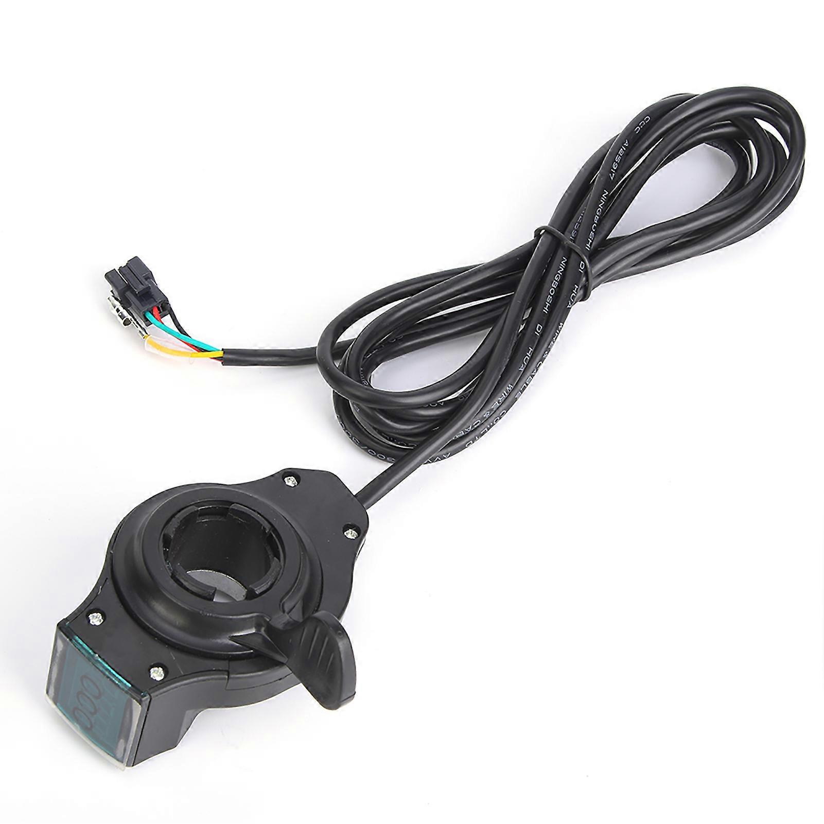E-Bike Thumb Throttle LCD Digital Battery Voltage Display Switch