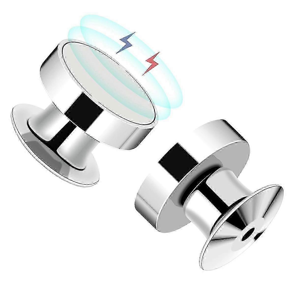 50 Pieces Magnetic Pin Backs for Enamel Pins,Silver Locking Pin Clip Locks, Great Pin Collectors Gi