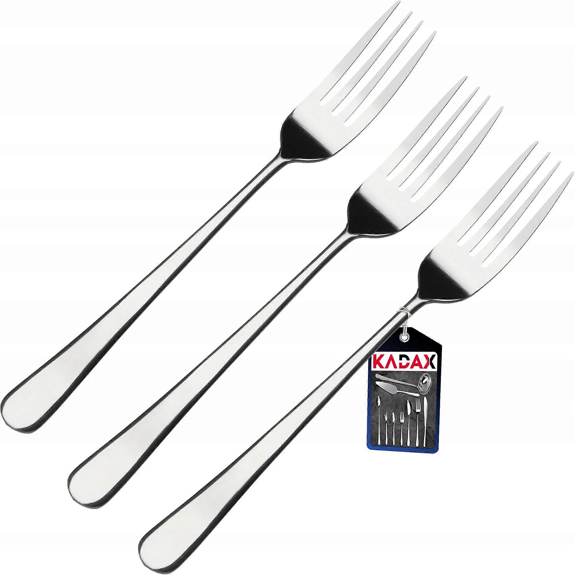 KADAX Dinner Table Forks 3pcs Steel Cutlery