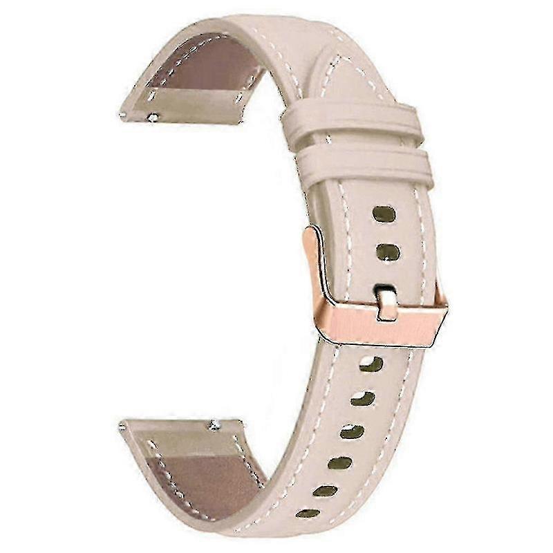JiaWei για Garmin Forerunner 265S/255S/Venu 2S Watch Band 18mm γνήσιο λουράκι καρπού δέρματος αγελάδας K1W