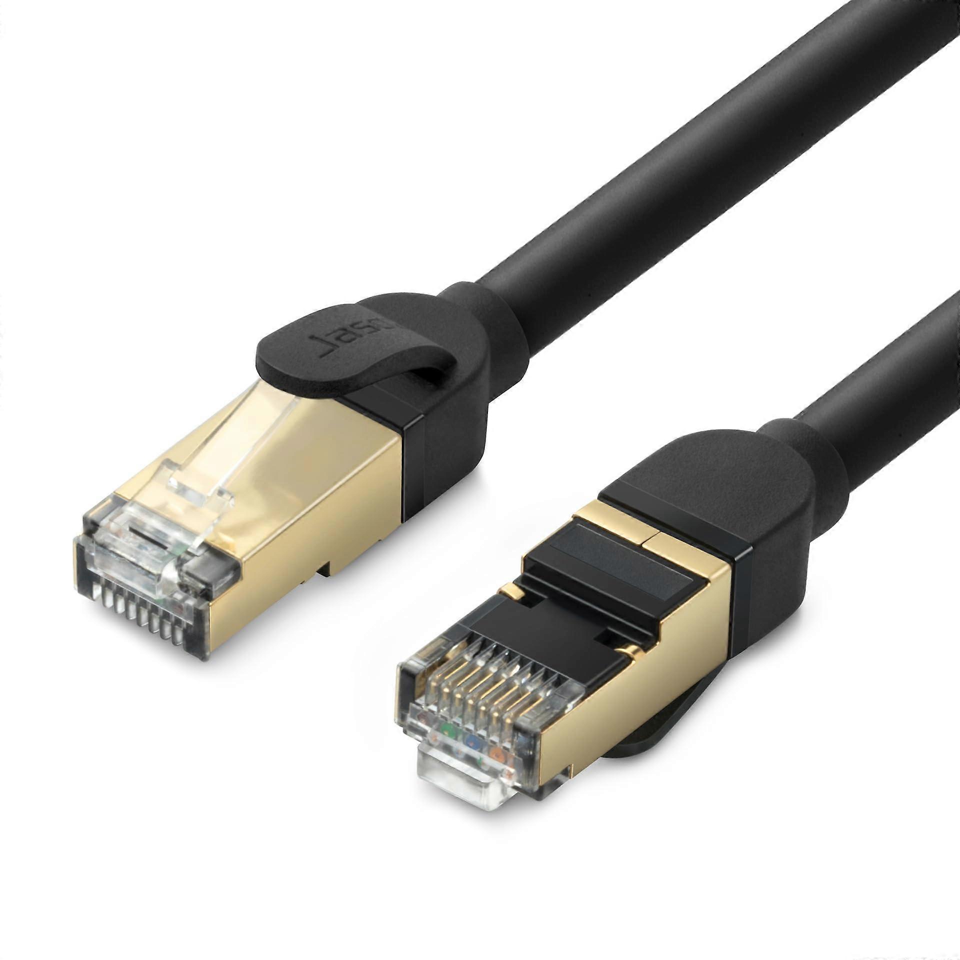 RJ45 Cat7 Ethernet Cable 10ft Braided High Speed for Gaming Streaming and Reliable Network Connection