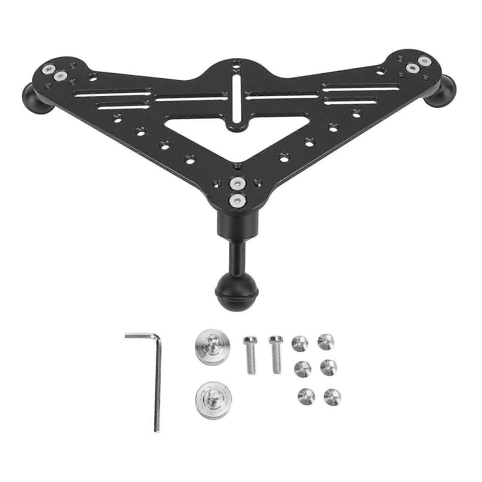 Versatile Diving Triangular Tray Rig - Stabilizer for Underwater Photography, Durable Alloy