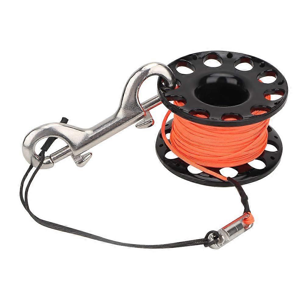 30 m Plastic Compact Dive Line Finger Spool Reel, 4 Colours,