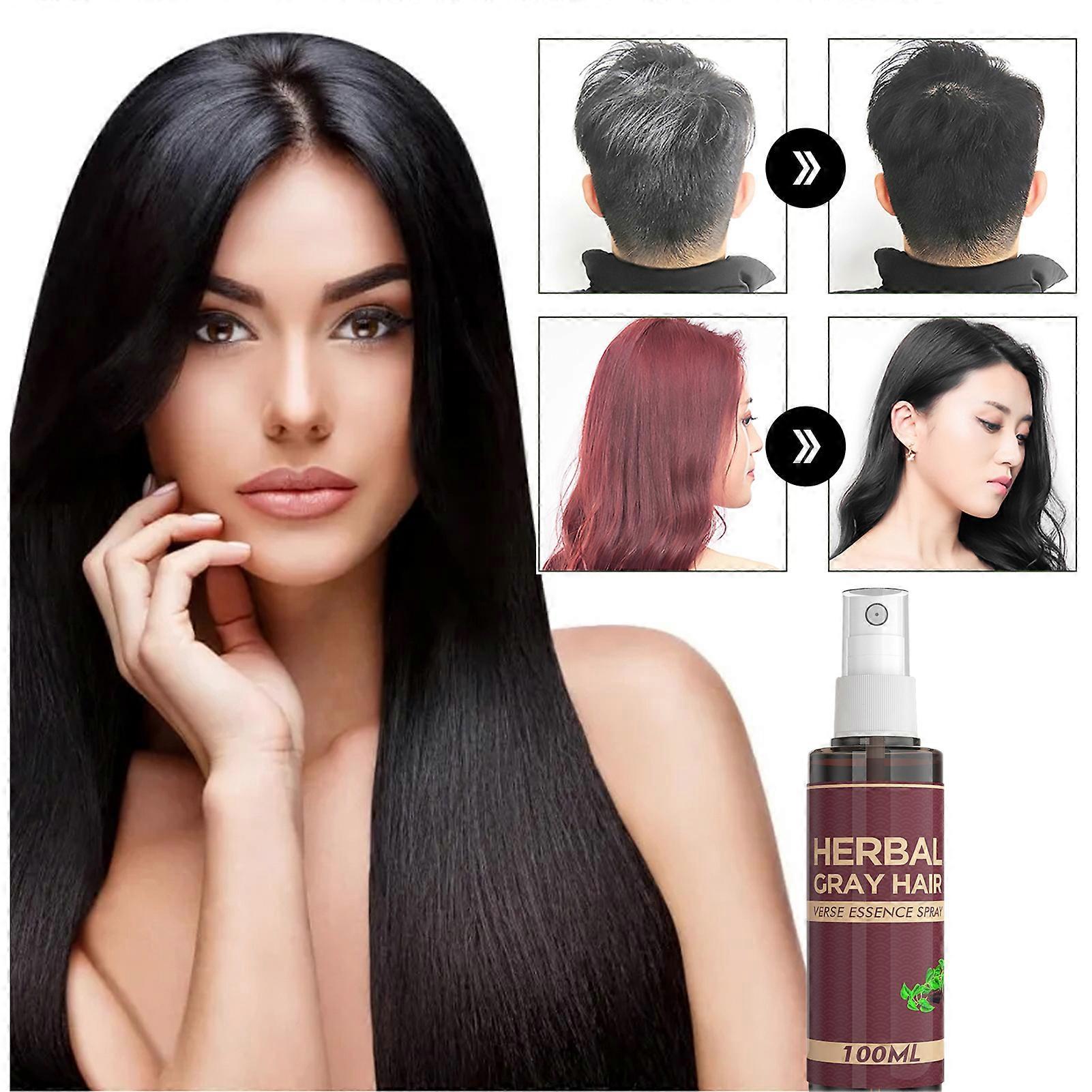 ハーブグレーヘアスプレー 速効性 優しい天然ハーブで白髪を除去