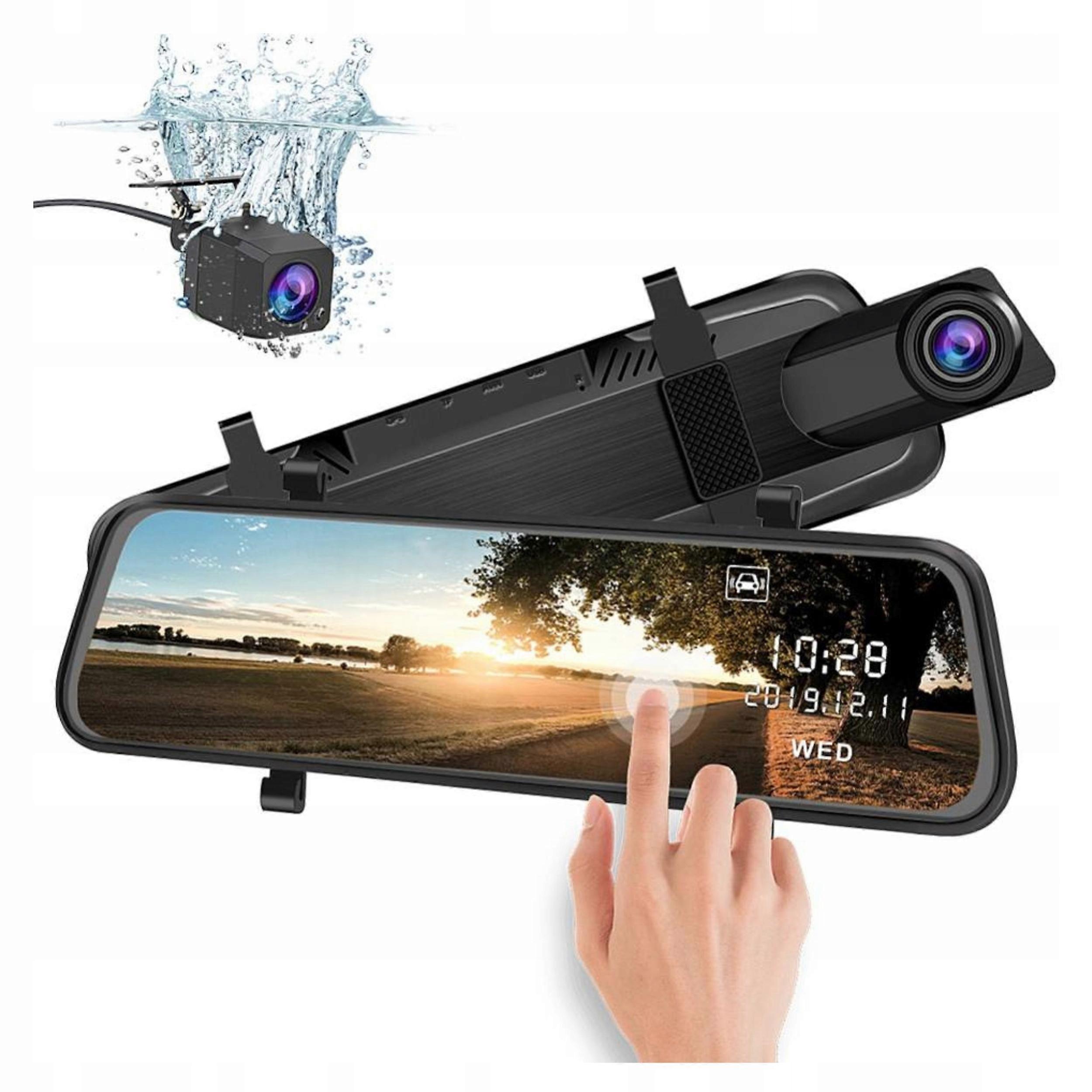 Car Camera Driving Recorder In The Mirror Video Recorder Front Rear