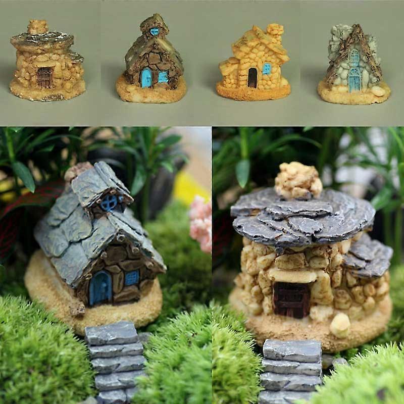 Micro Landscape Resin Stone House Decoration Fine Workmanship