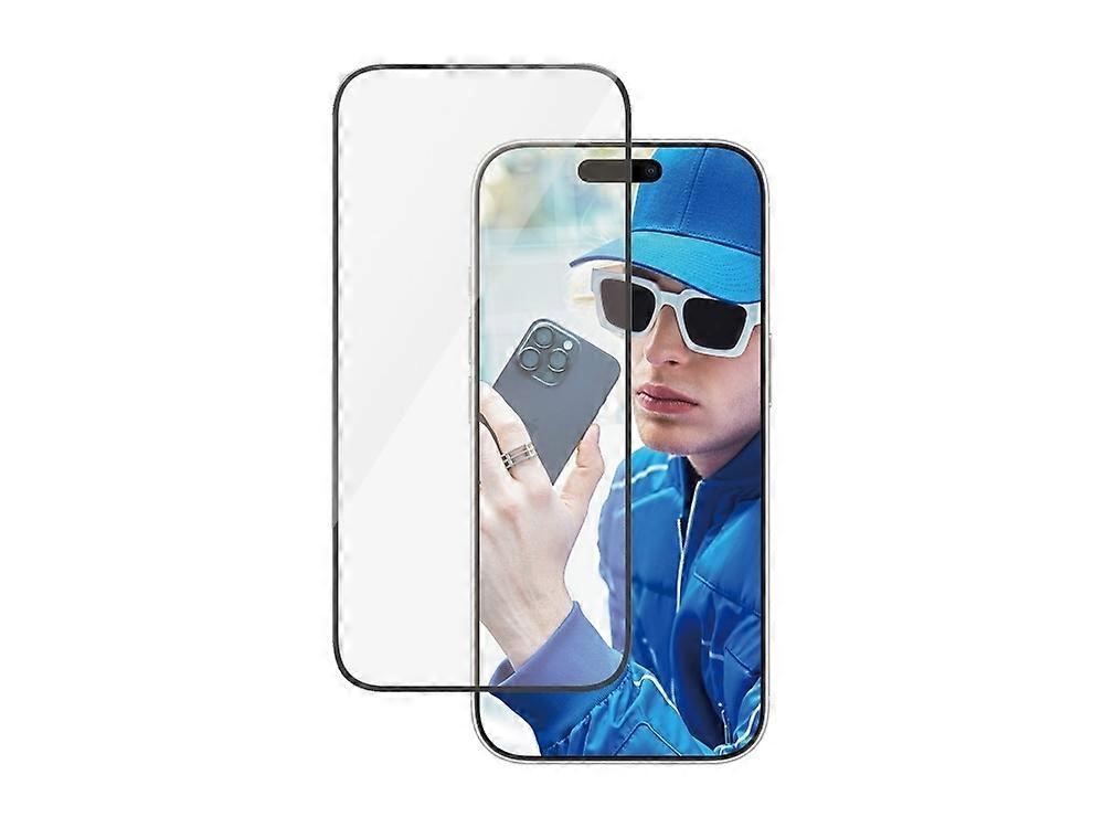 PanzerGlass - Screen protector for mobile phone - ultra-wide fit - glass - frame color black