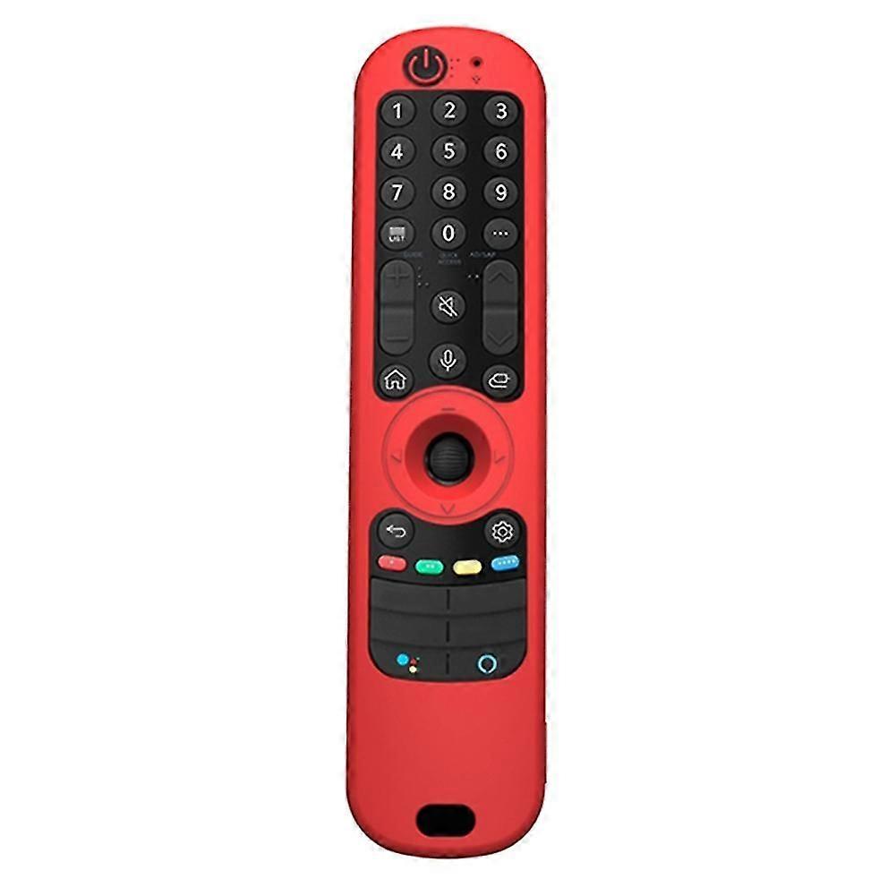 Soft Silicone Protective Remote Control Covers for Smart TV AN-MR21GC / MR21N / MR21GA(Red)