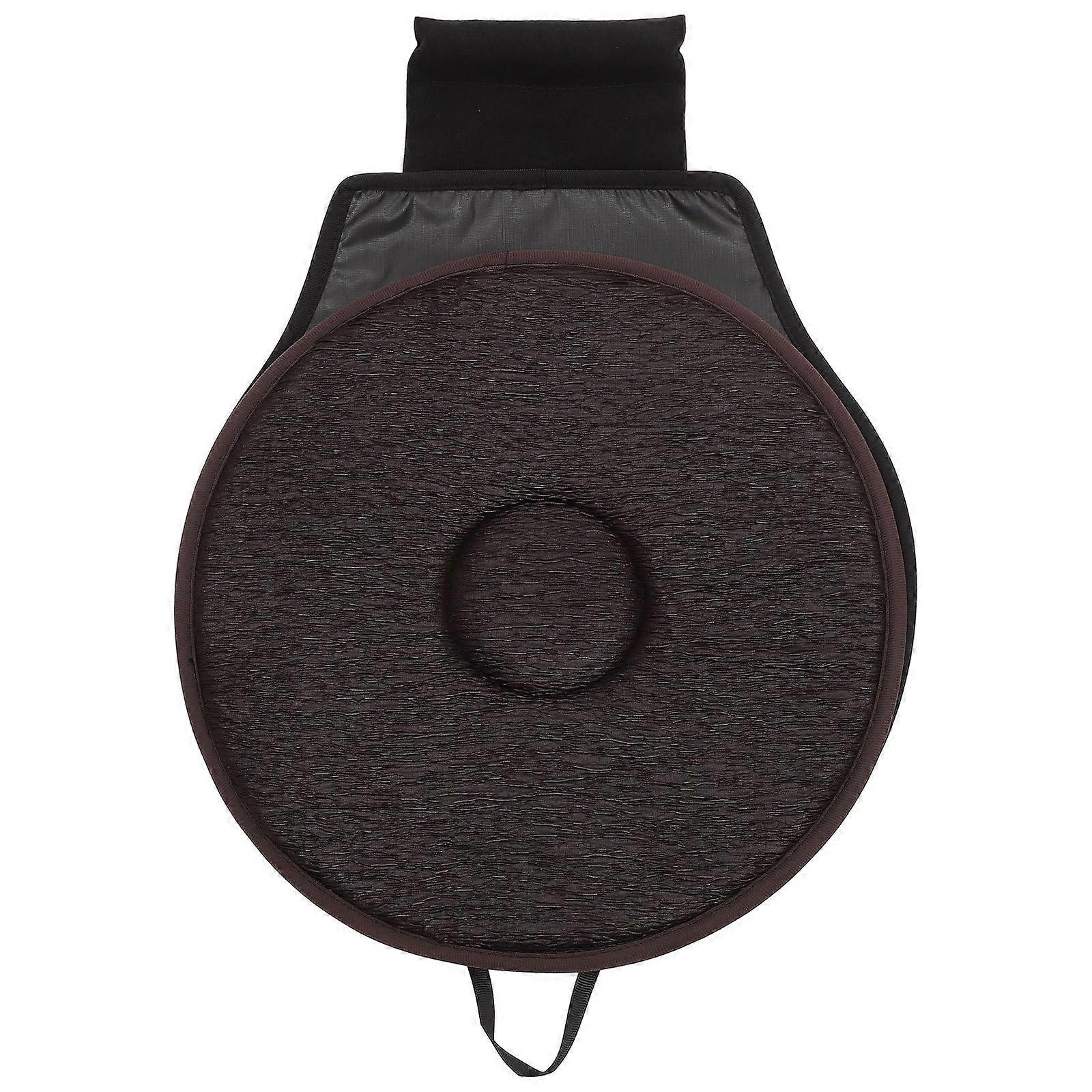 360 Car Swivel Cushion Driver Seat Cushion Pad, Automobile Seat Protector, Rotating Round Sandwich Fabric For Desk Chair