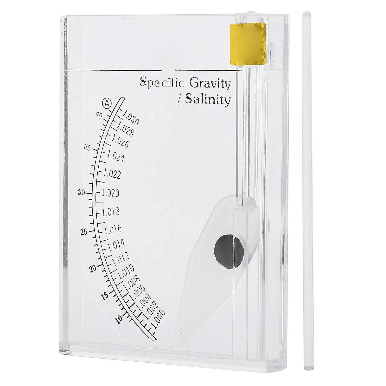 Accurate Sea Hydrometer for Saltwater Salinity Testing in Aquariums, Professional HD-T-H008 Meter for Fish Tank Use