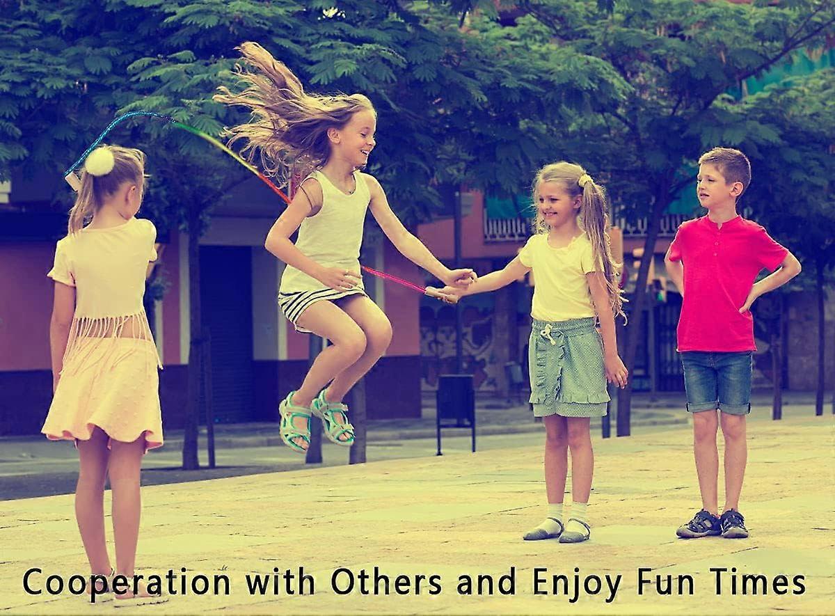 Long Skipping Rope Rope Skipping Group Rope for Children and Adults 2.8 m Skipping Rope for Multiplayers