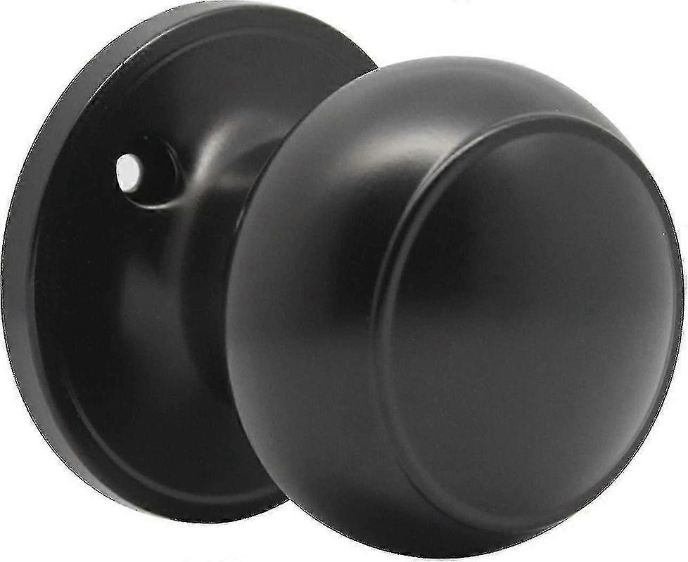 Black Flat Ball Single Dummy Door Knobs Left Right Handed Door Knobs Handle 1 Pack LINERO 2024 Walkbee A B