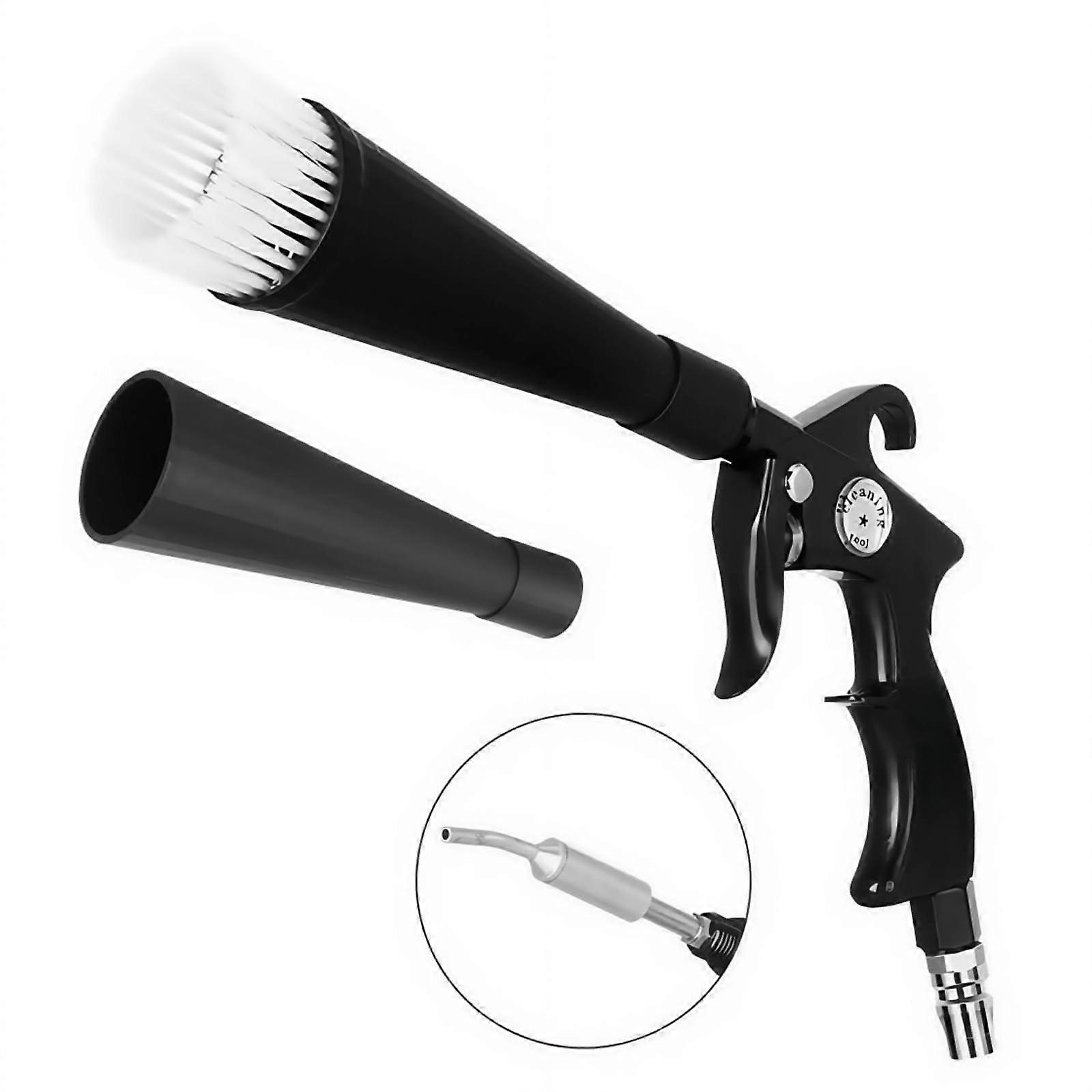 High Pressure Car Cleaning Gun Lnterior Detailing Cleaning Gun, Dust Removal Air Gun, with 2 Replaceable Nozzles, Air Blaster for Car Detailing