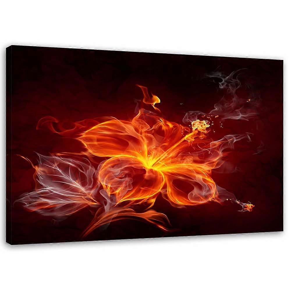 Lienzo, Flor llameante - 90x60