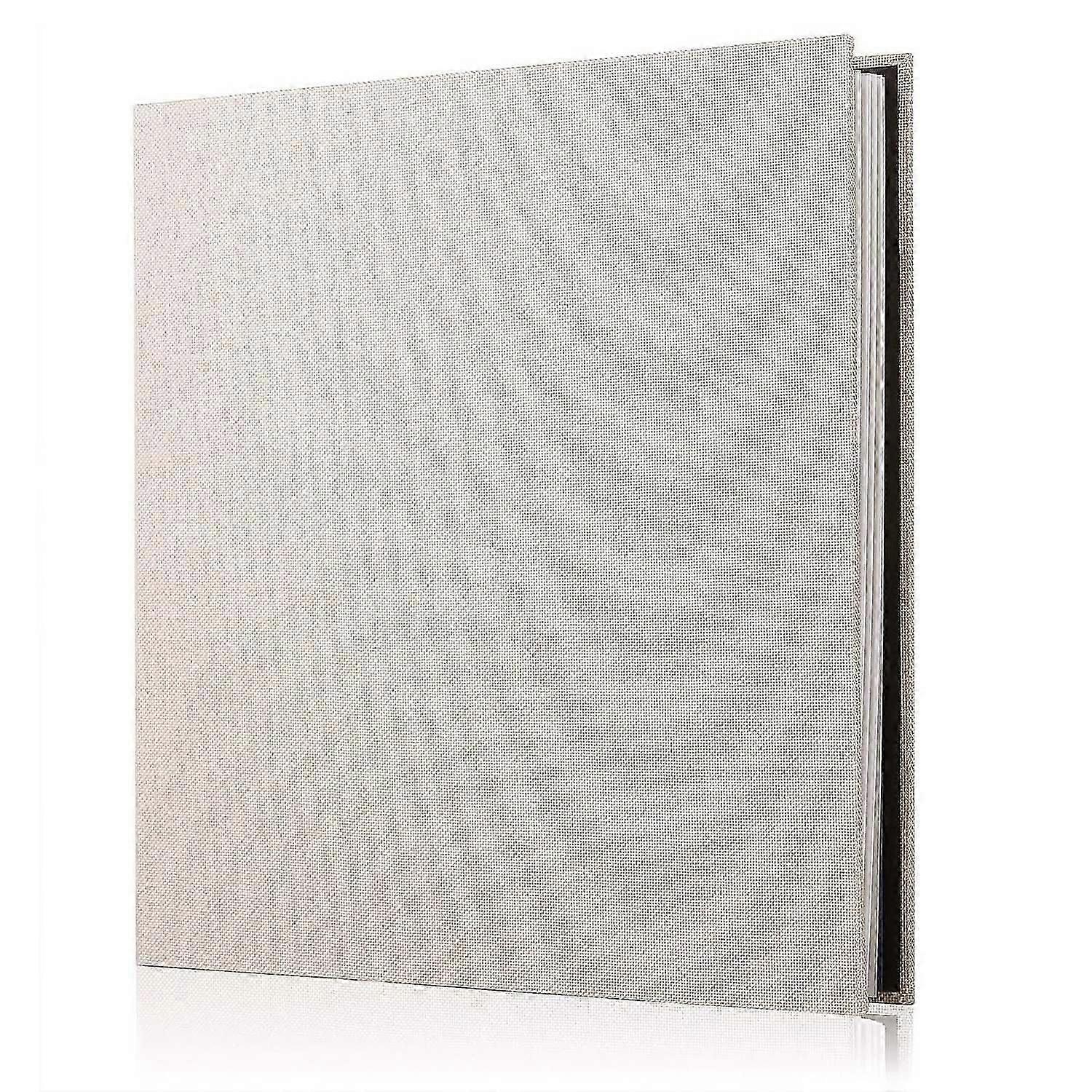Photo Album Scrapbook Linen DIY Memory Book Thick Pages with Protective Film Save Images Permanentl