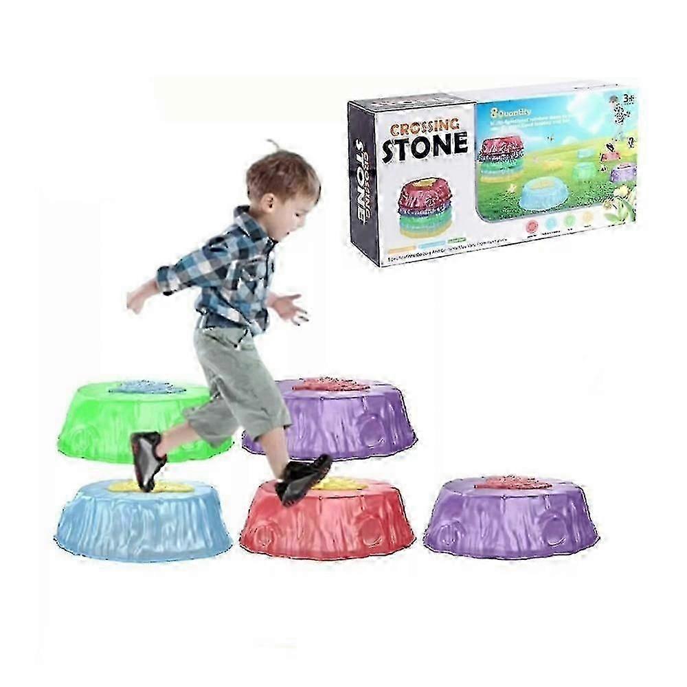 Led Music And Light Up Kids Lava Stepping Stones, Balance Musical Floor Light Up