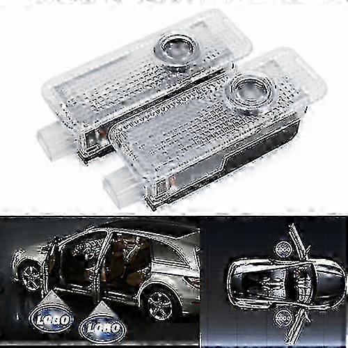 2-4 stks Cree Led Autodeur Logo Projector Lichten Laser Courtesy Puddle Shadow Lamp gelukkig