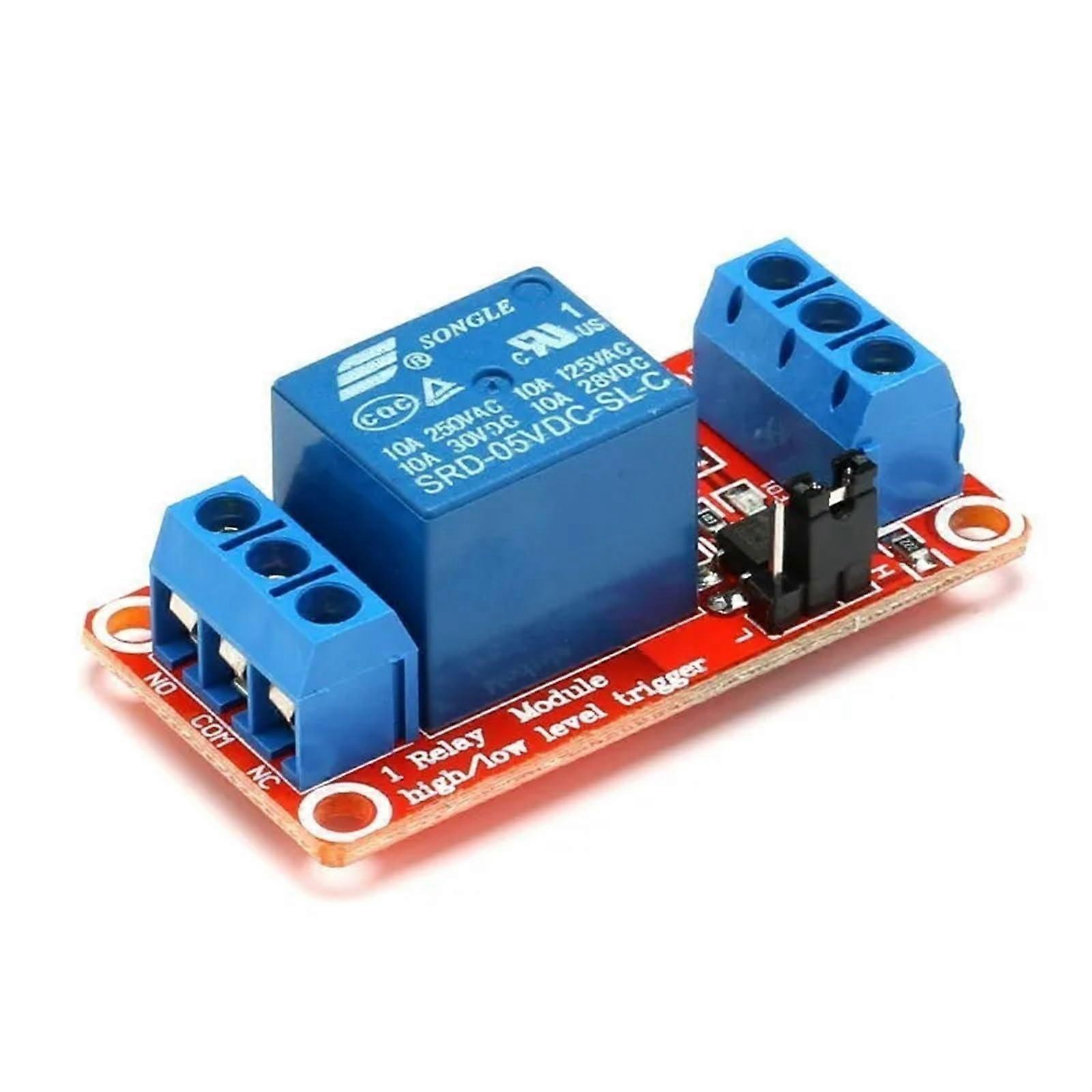 5V Relay Module 1 2 4 8 Channel Optocoupler Control High Low Level Trigger 1 Way Size 1Pcs