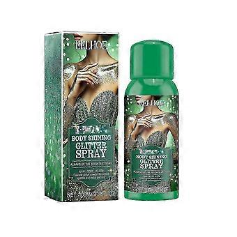 Spray de Glitter Brilhante, Spray de Iluminador Natural Estereoscópico de Longa Duração Brilho
