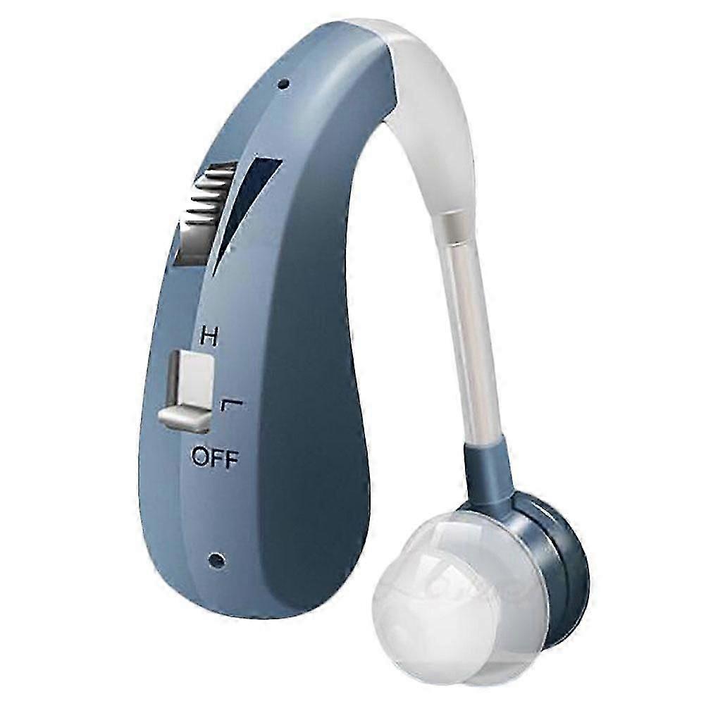 Rechargeable Digital RIC Hearing Aid for Old People (Blue)
