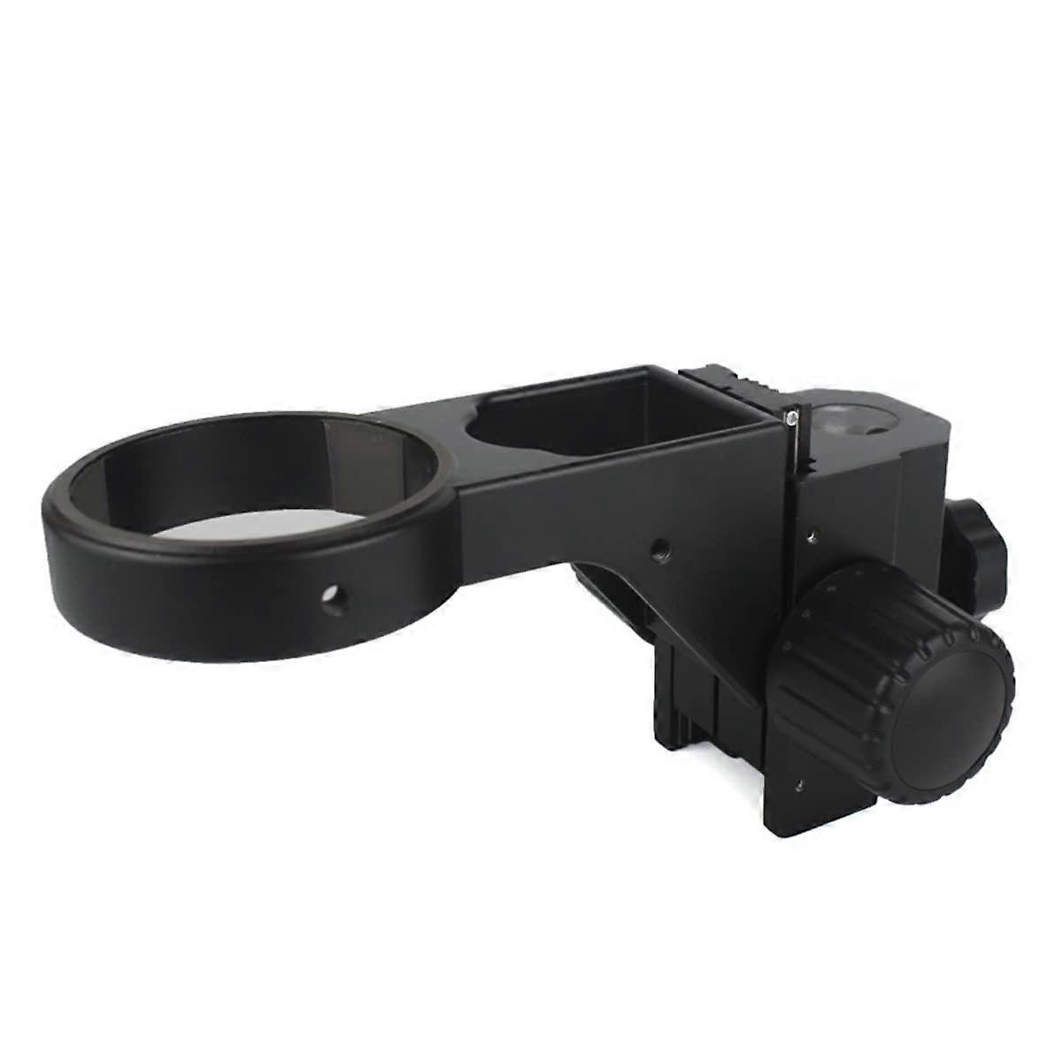 Microscope Accessories Kit Diameter 25mm Zoom Stereo Microscopes, Adjustable 76mm Focusing Bracket Focusing Holder Microscope Slides (Color : Black)