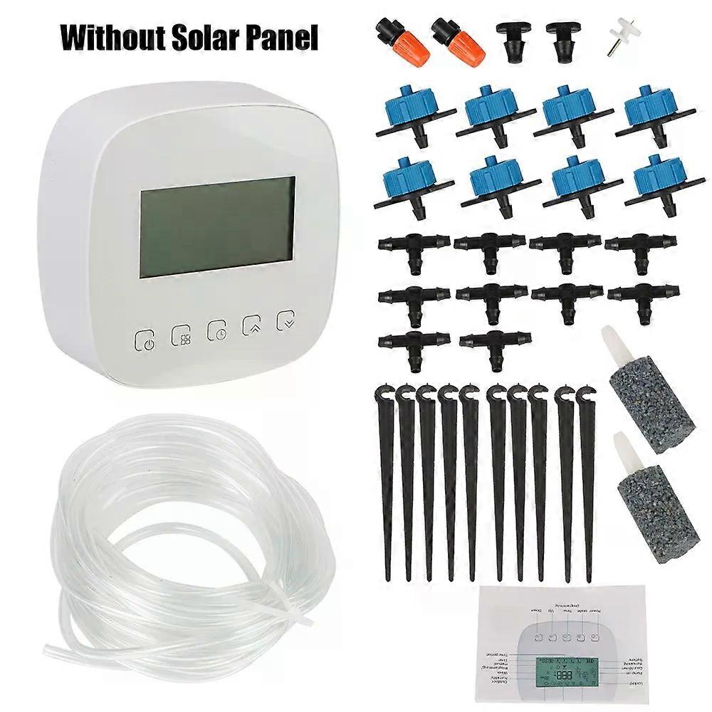 Digital Watering Irrigation Timer WiFi Tuya Micro-drip Irrigation Controller with Solar Panel Intelligent Automatic Water Timer