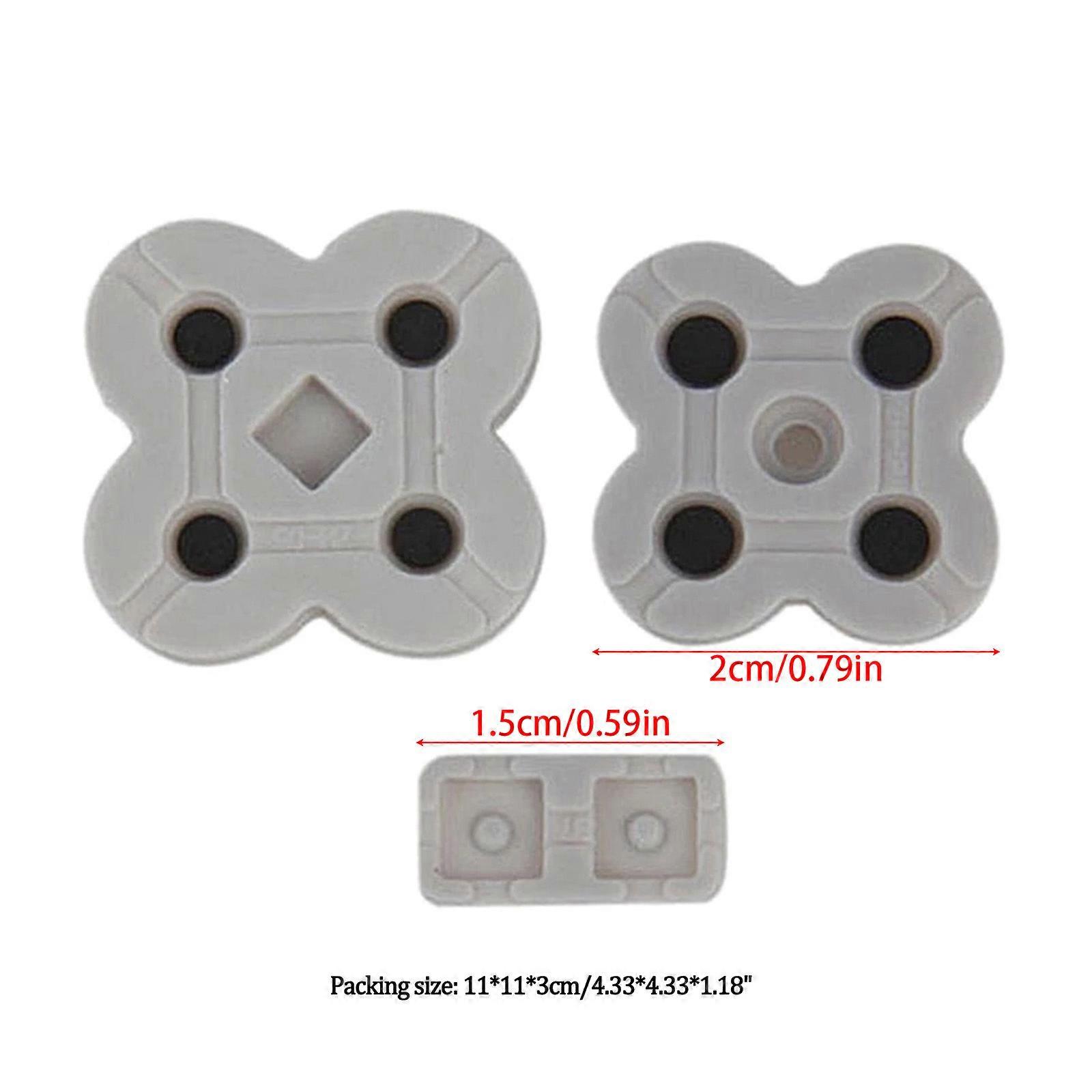 Silicone Pad Membrane Buttons Contacts Gasket Kit Conductive Rubber Pad Replacement for NDS Lite Controller Repair