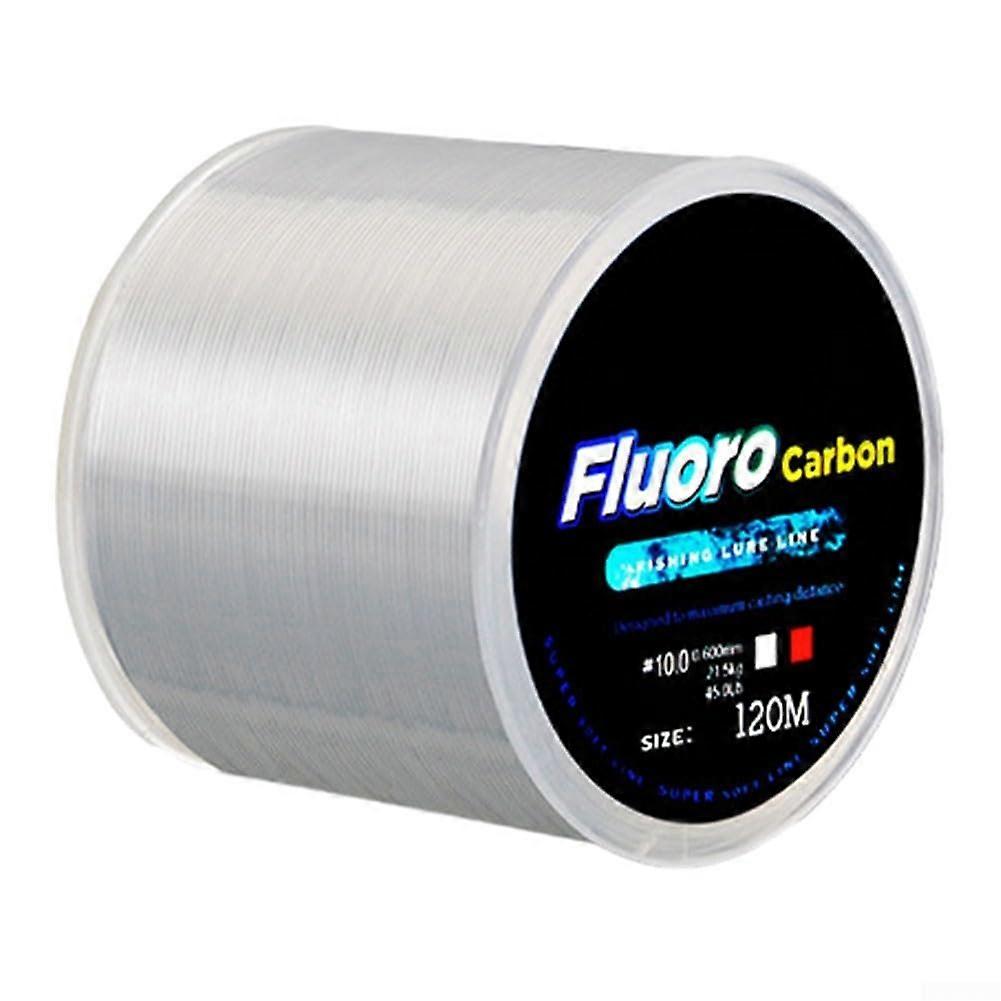The slim design of the 120 m fluorocarbon fishing line ensures smooth operation and reliability (3.5 white).
