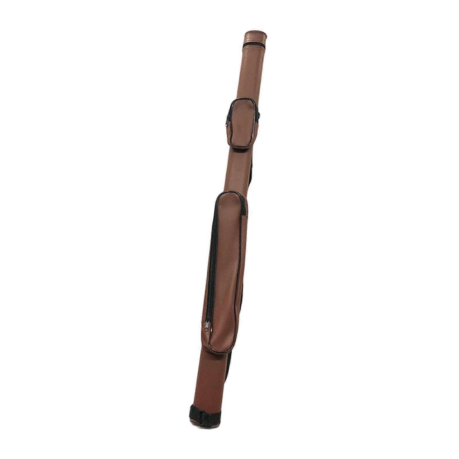Pool Cue Case Hard Case For 1 Complete 2 Piece Cue 1 Shaft 1 Shank Travel 115 Cm Brown