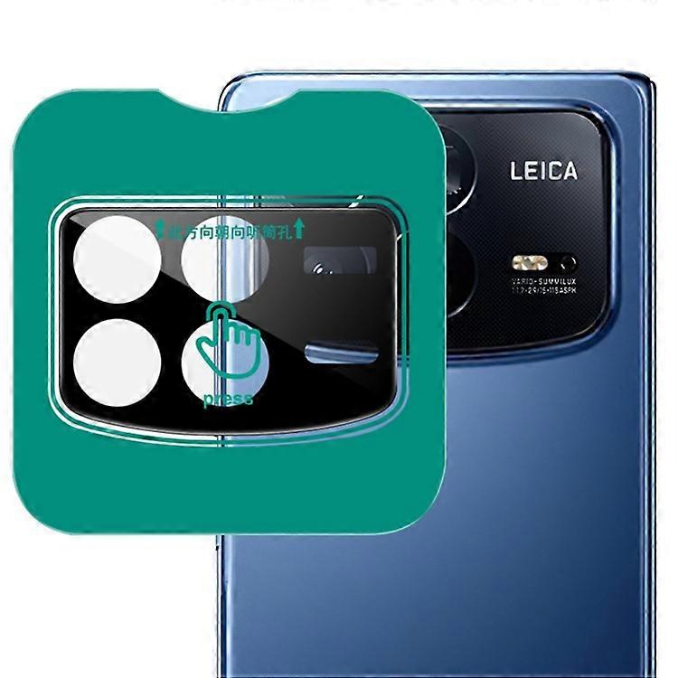 IMAK Compatible For Xiaomi Mix Fold 4 5G Tempered Glass Camera Lens Protector with Self-Positioning Frame (Black Version)
