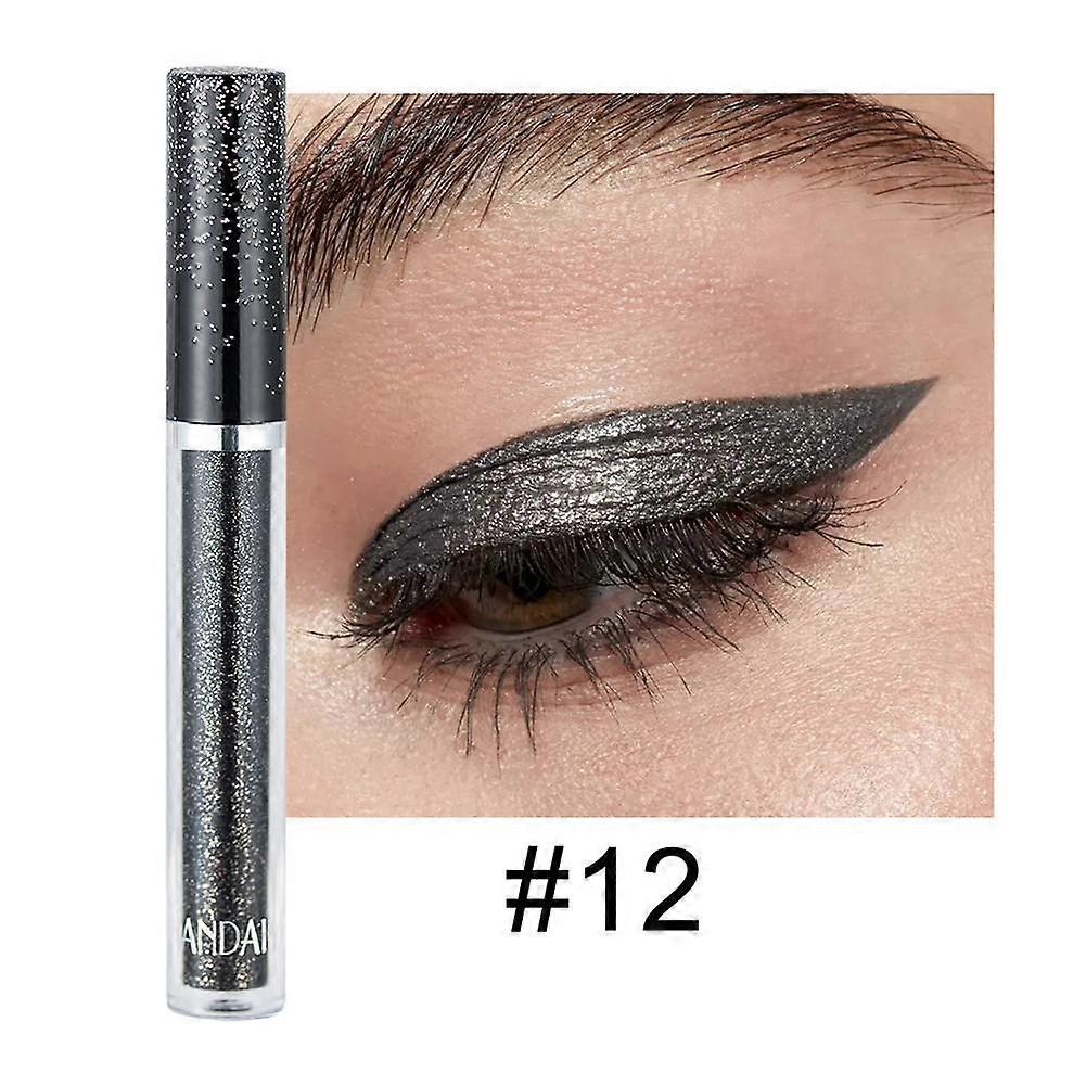 Long Lasting Liquid Eyeshadow Pearl Shimmer Metallic Finish Waterproof Crease Proof Easy To Apply For All Day Wear Hypoallergenic Makeup