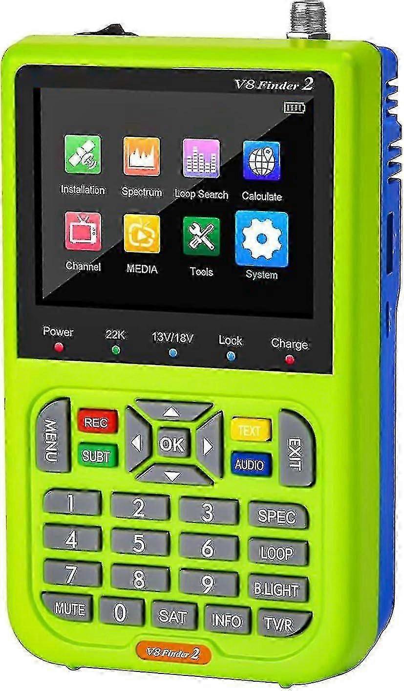 V8 Satellite Finder Signal Meter Upgraded TV DVB-S2/S2X Receiver Sat Detector