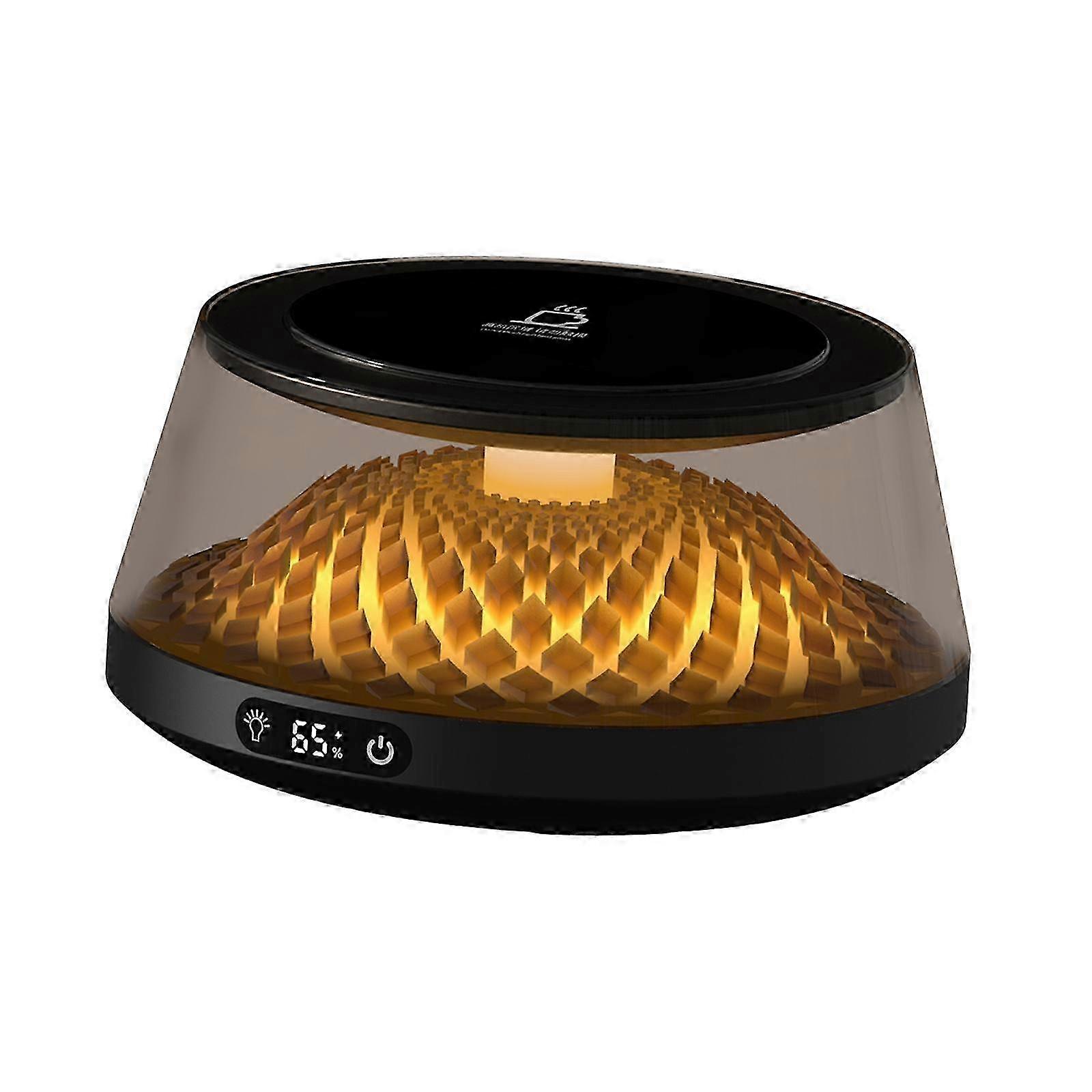 Portable Electric Cup Warmer for Hot Chocolate Beverage in Office Black