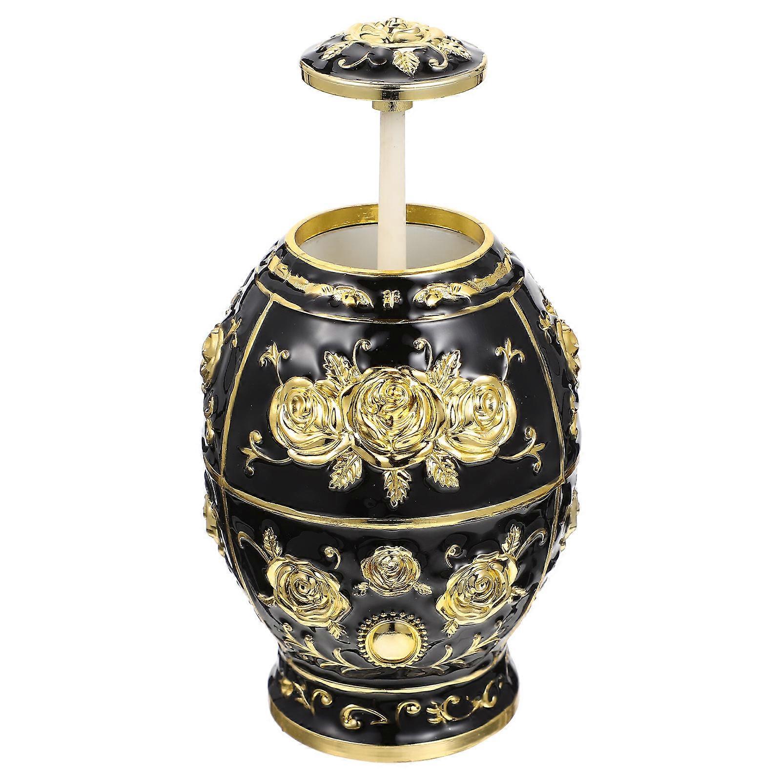 Pop-Up Toothpick Dispenser Plastic Black Keeps Toothpicks Clean for Storage Use