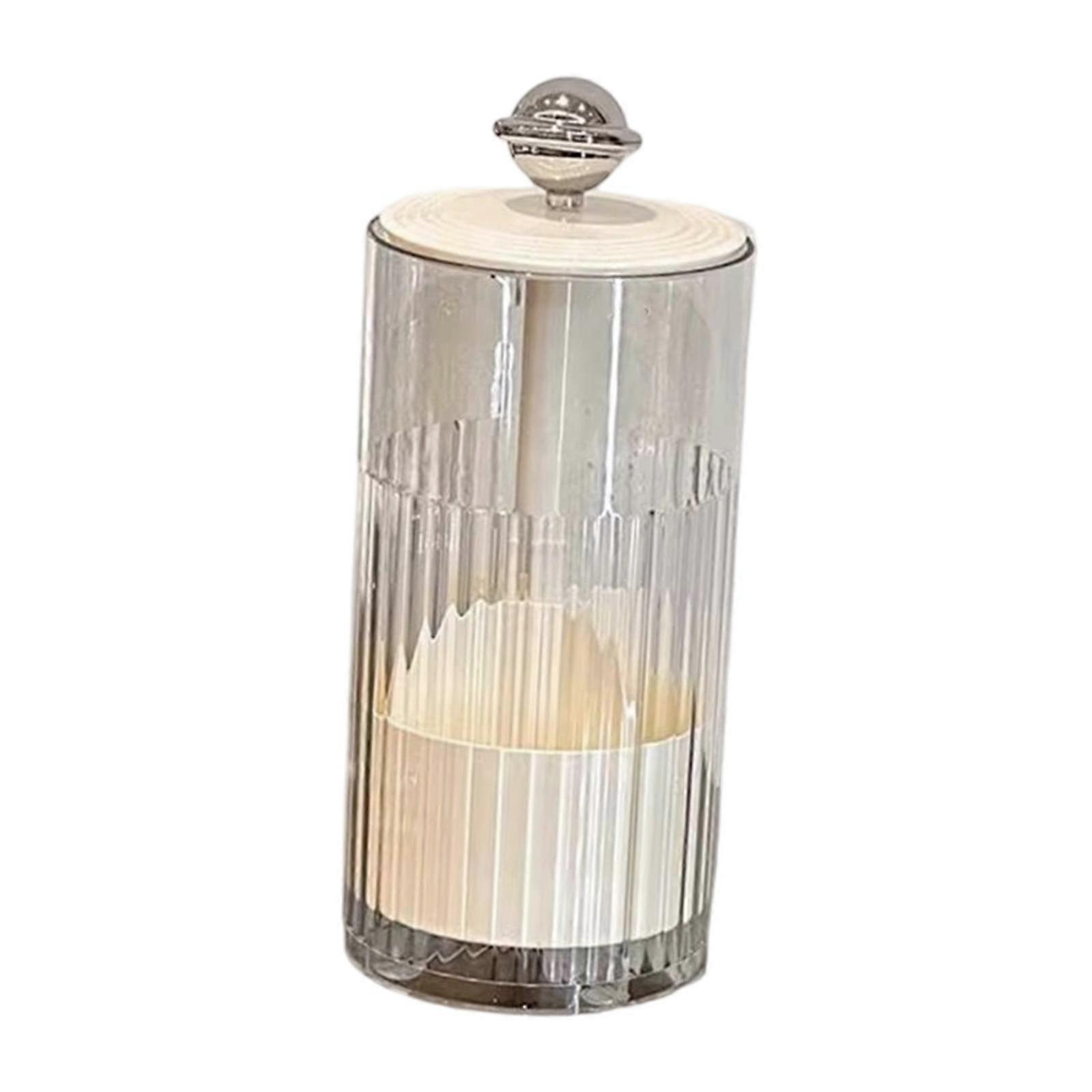 Makeup Brush Holder with Lid Automatic Lifting Multipurpose Makeup Brush