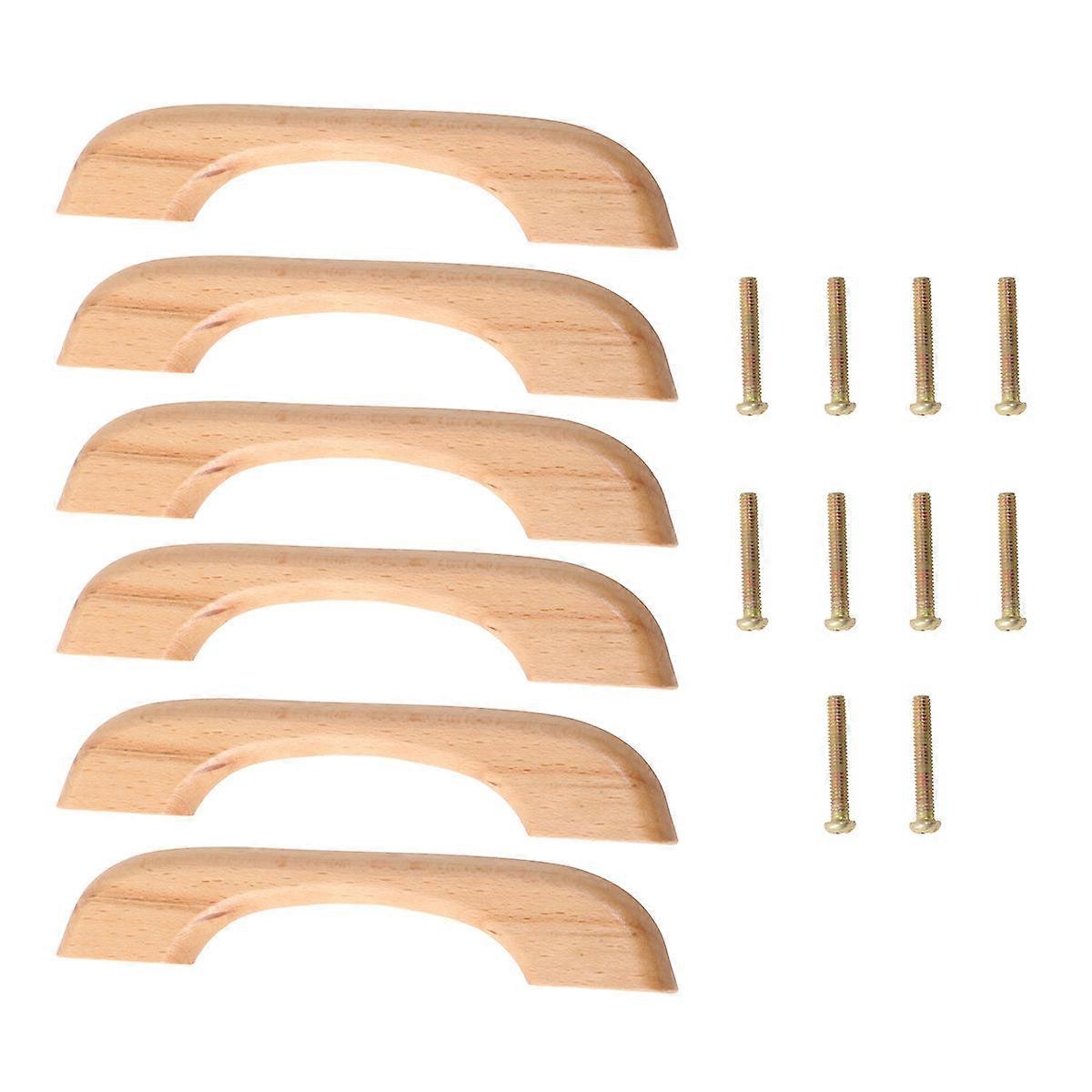 Durable Wooden Pulls, Farmhouse Style Drawer Knobs for