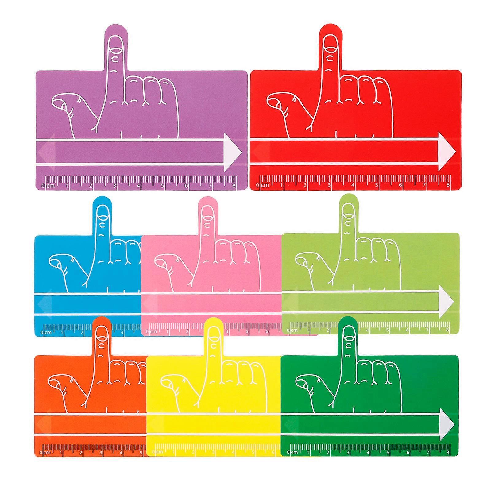 8pcs Reading Bookmark Tool Focus Reading Pad Support for Dyslexia Guided Reading Strips for Classroom and Home Use