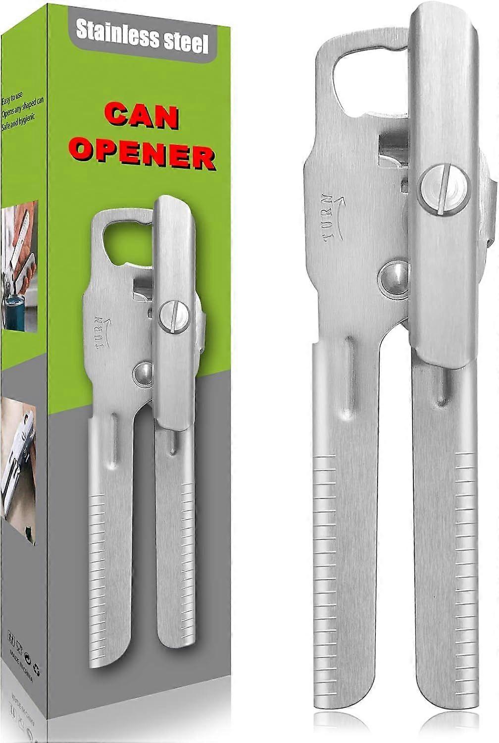 Can Opener Heavy Duty Stainless Steel Manual Can Opener Oversized Easy Turn Knob