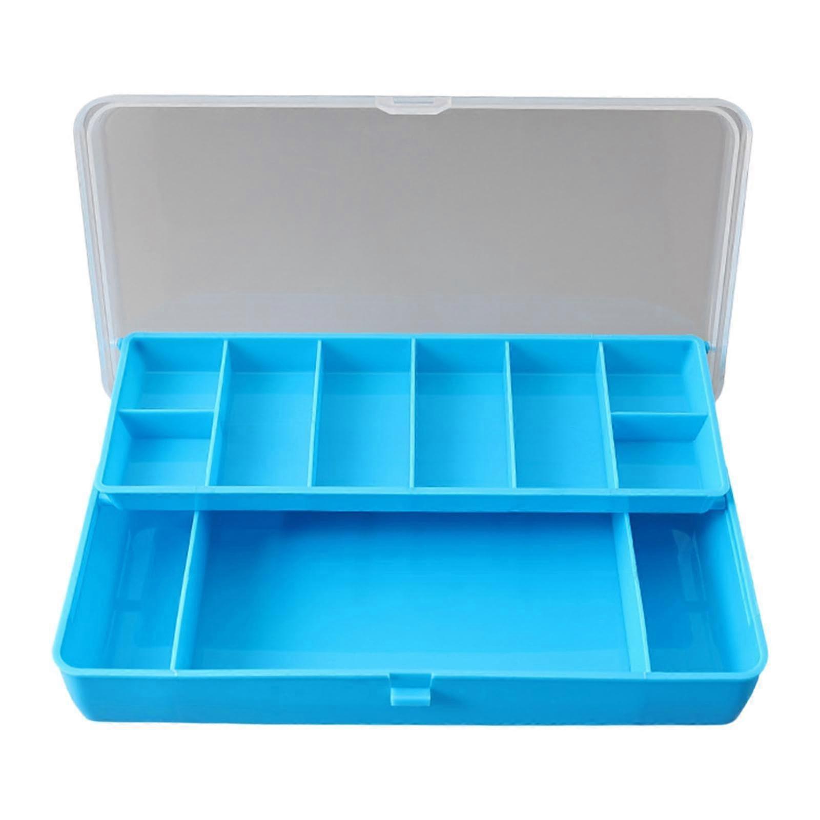 Fishing Tackle Case Waterproof Multi-Compartment Storage Box Fishing Tool Box Blue