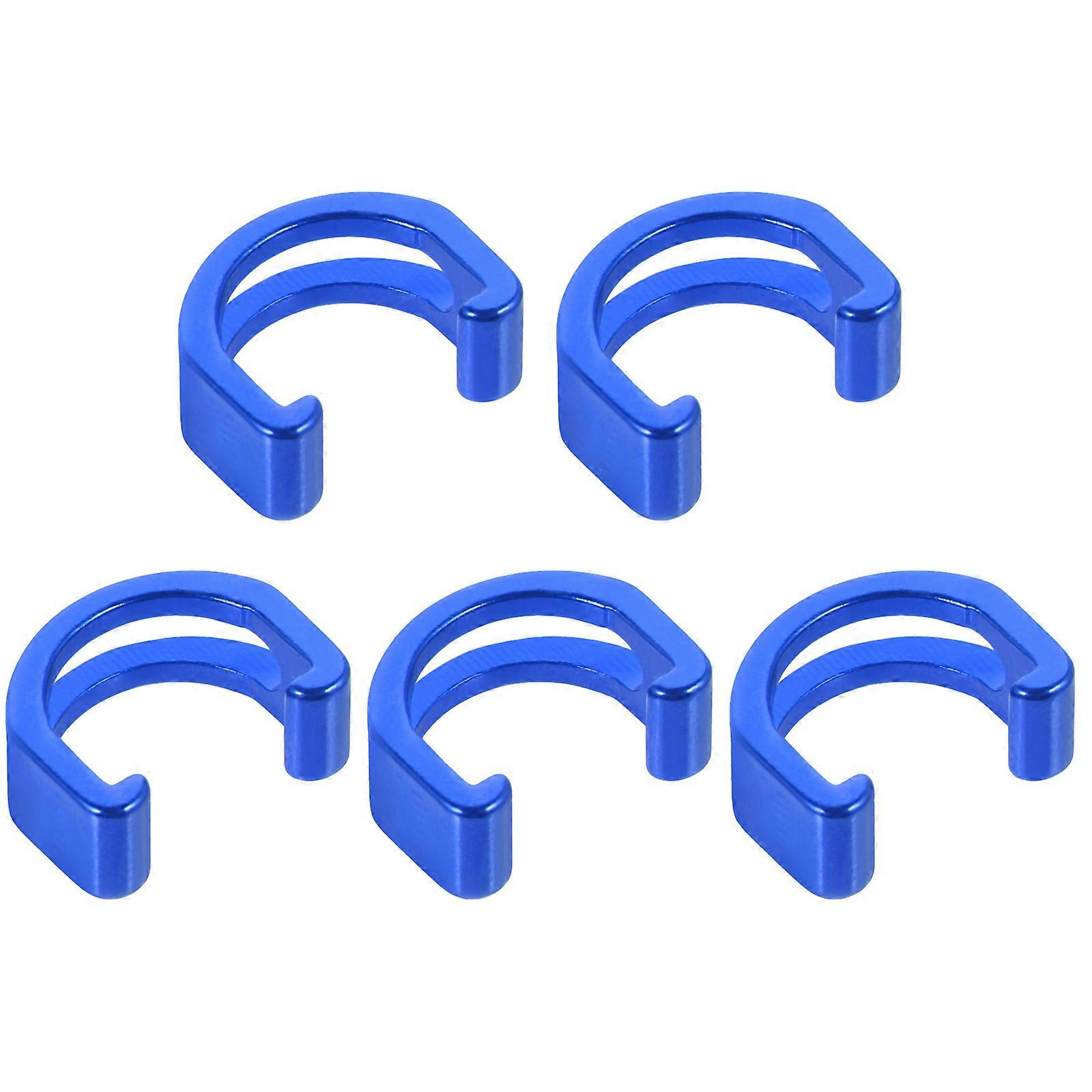 C Shaped Buckle Bike Brake Line Buckle Waterproof Anti-Rust 1.5x1 cm 5Pcs