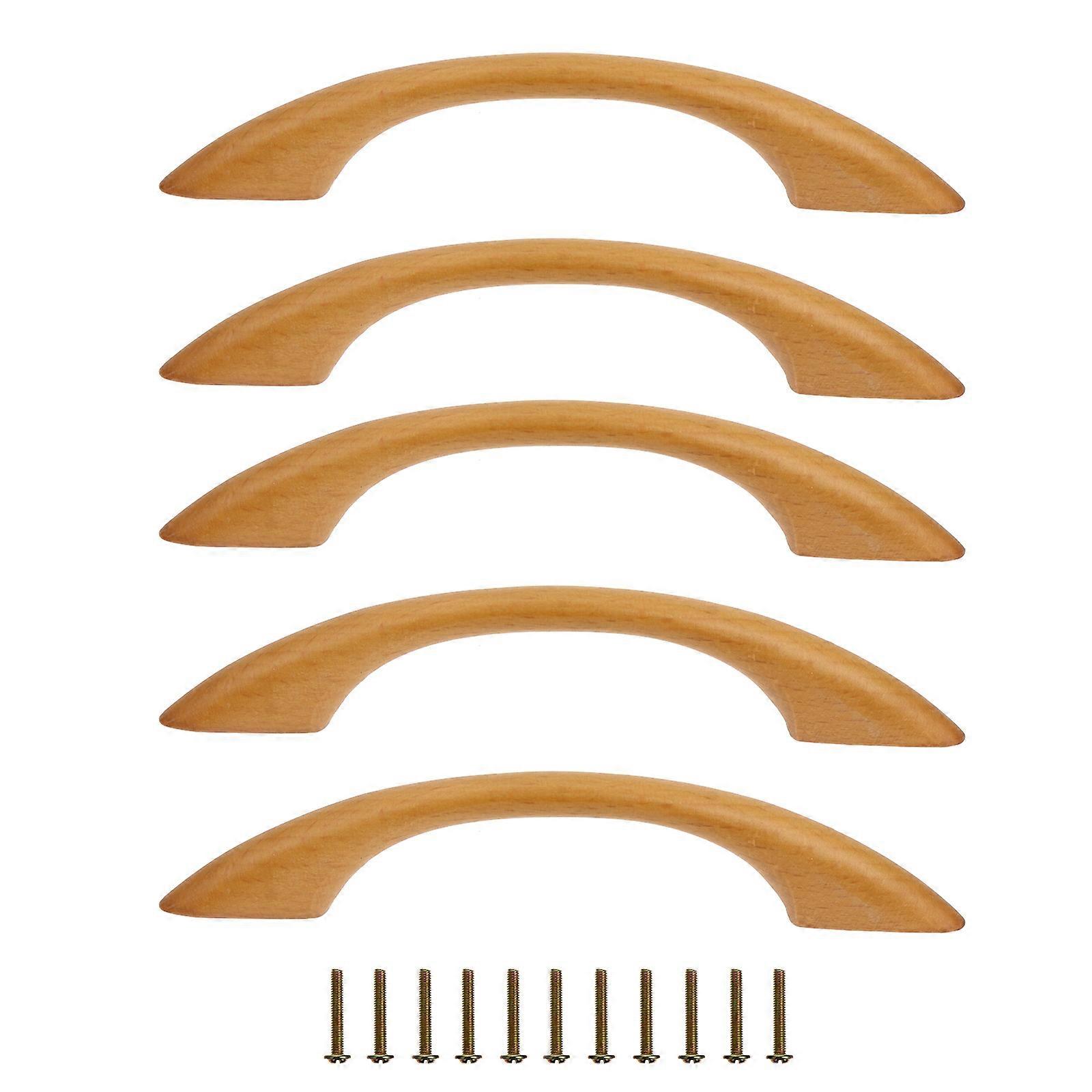 Nordic Style Coffee Door Knob and Drawer Handle Set of 5 for Home Decor with Smooth Grip Synthetic Material