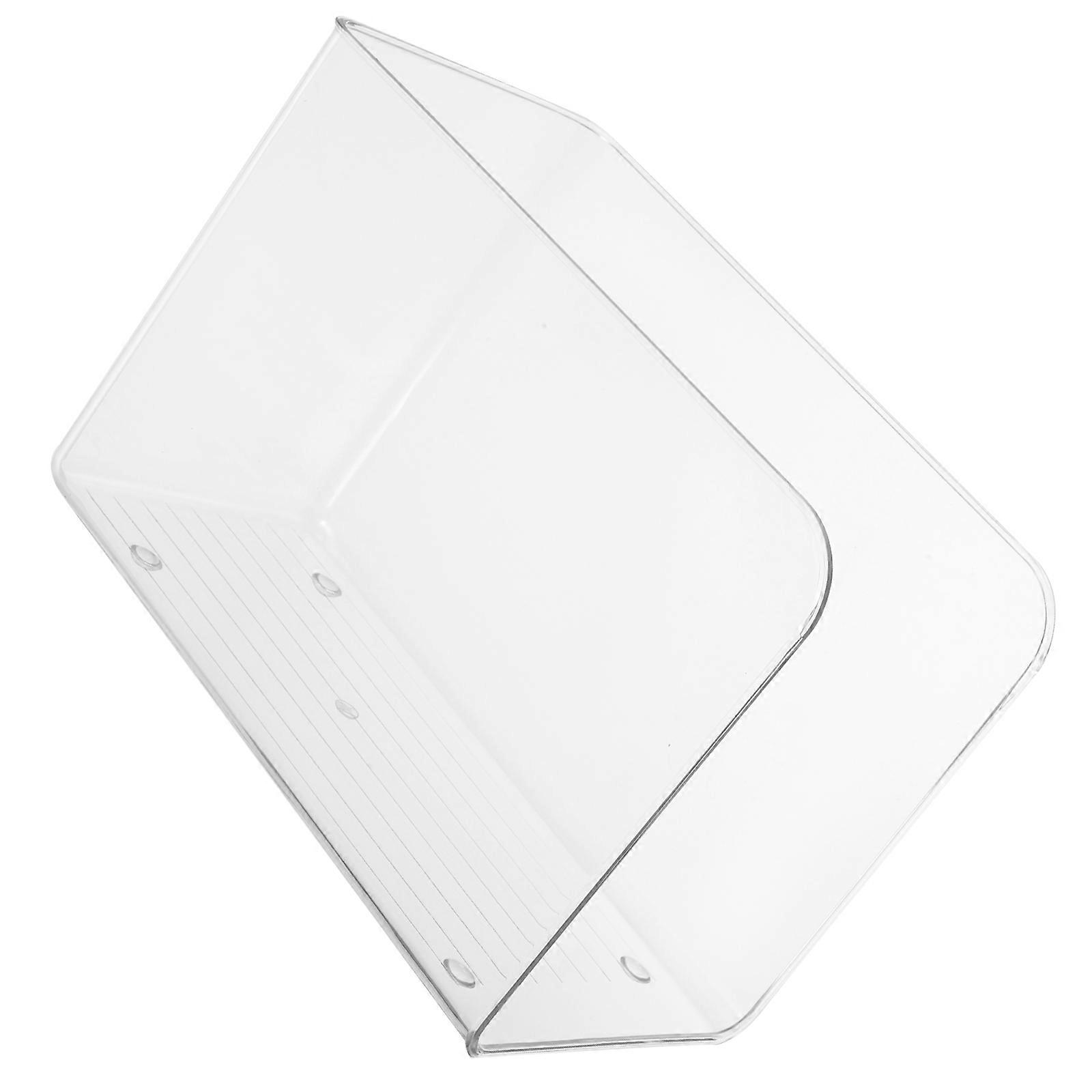 Small Book Stand Clear Multi-Function Bookshelf Organizer Office Use 1Set