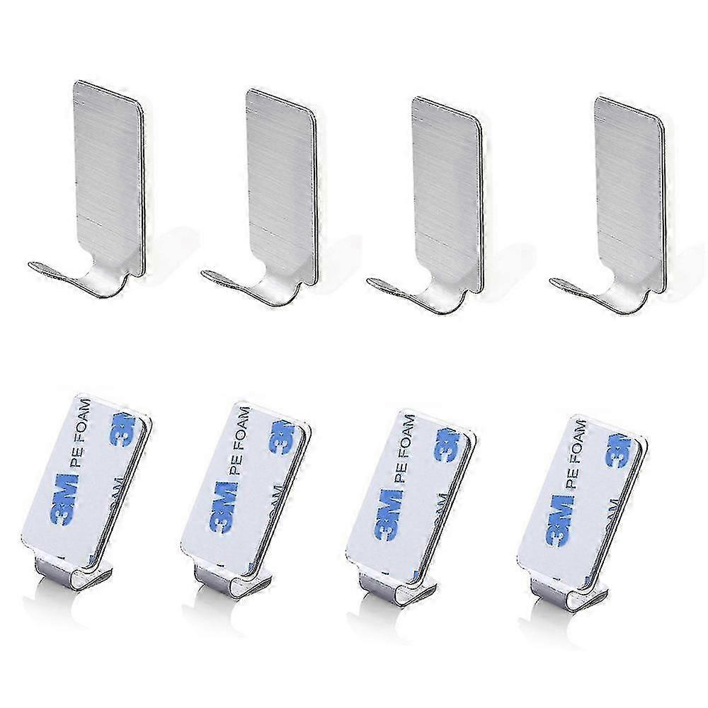 Self Adhesive Hooks 8 Piece Stainless Steel Hooks Waterproof Rustproof