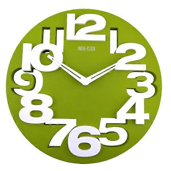 Modern Wall Clock Novelty Hollow-Out 3D Big Digits Kitchen Home Office Decor Round Shaped Art Clock Movement 1Set